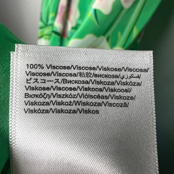 Farm Rio Green Floral One Shoulder Maxi Dress Size Small - Picture 4 of 8